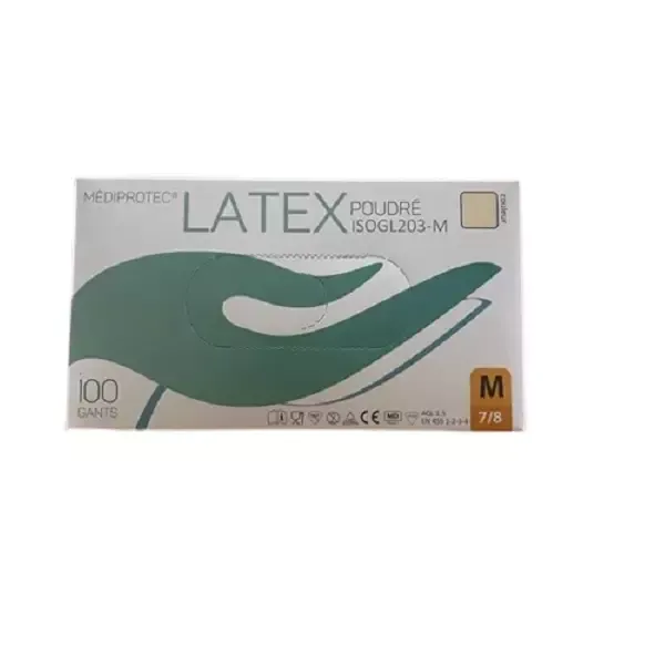 GANT LATEX MICRO-POUDRE MEDIPROTEC MOYEN Taille M