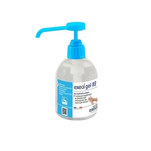Gel hydroalcoolique Exeol Gel 82 Flacon pompe 300ml