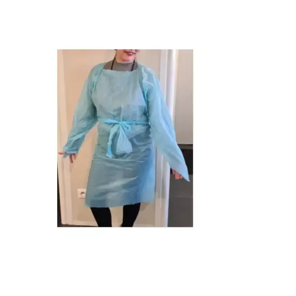 Tablier bleu sarrau Manches longues Sachet de 25