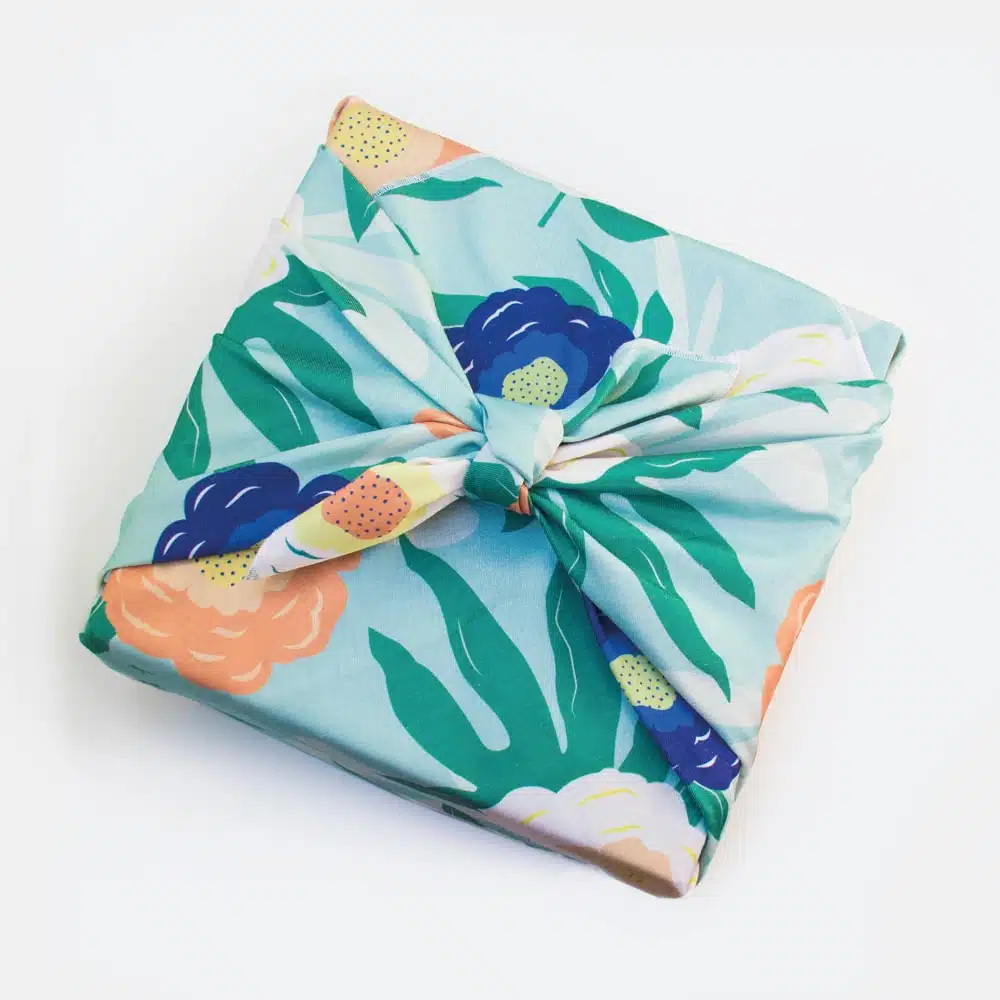 Emballage cadeau réutilisable recyclé – Grand motif Flower – Paké – Image 4