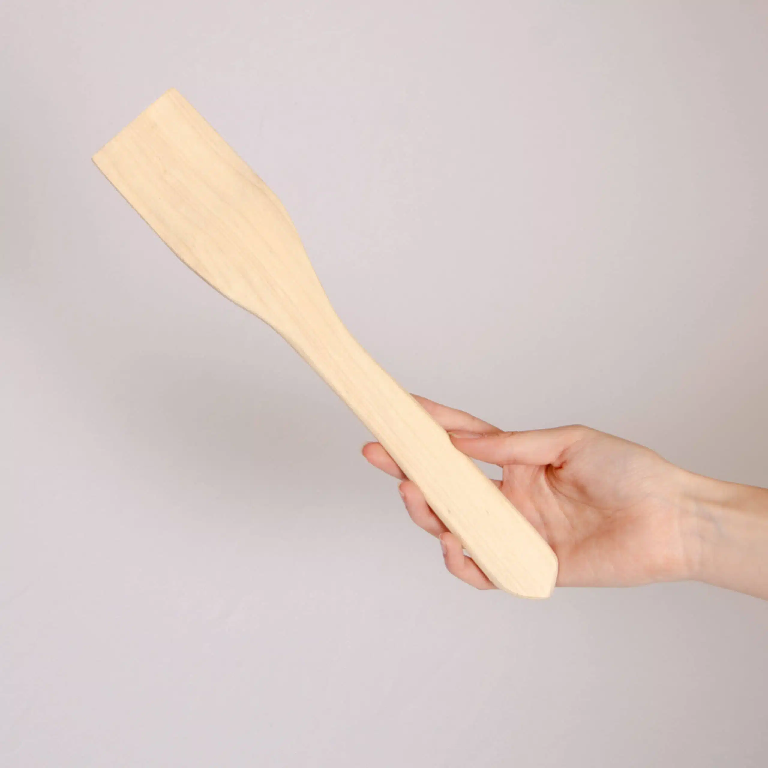 Spatule artisanale en bois de frêne petite – éco-responsable et durable – Fabriqué en France – Image 2