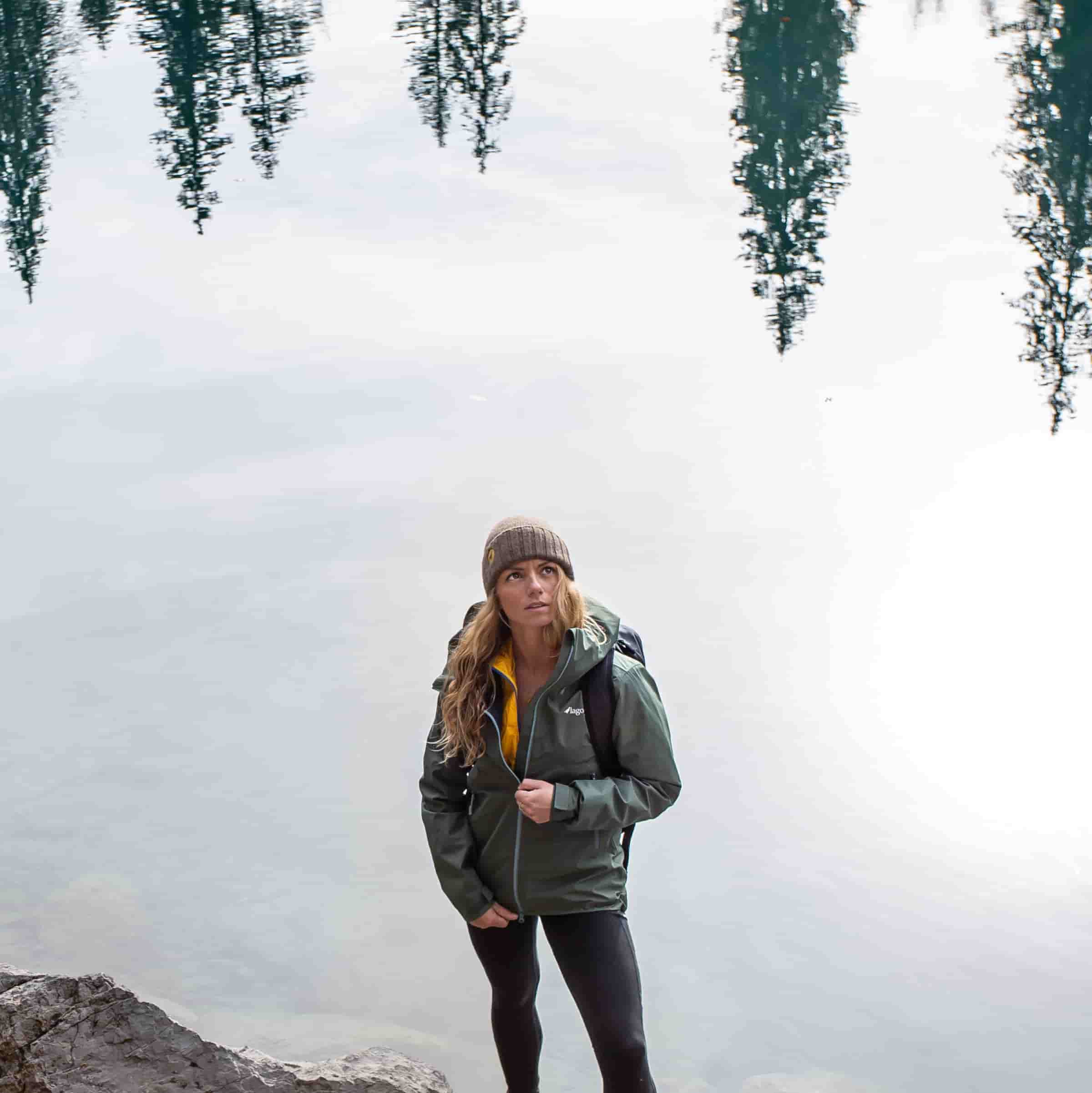 Veste randonnée imperméable matériaux recyclés Femme TETRAS – Lagoped – Image 8