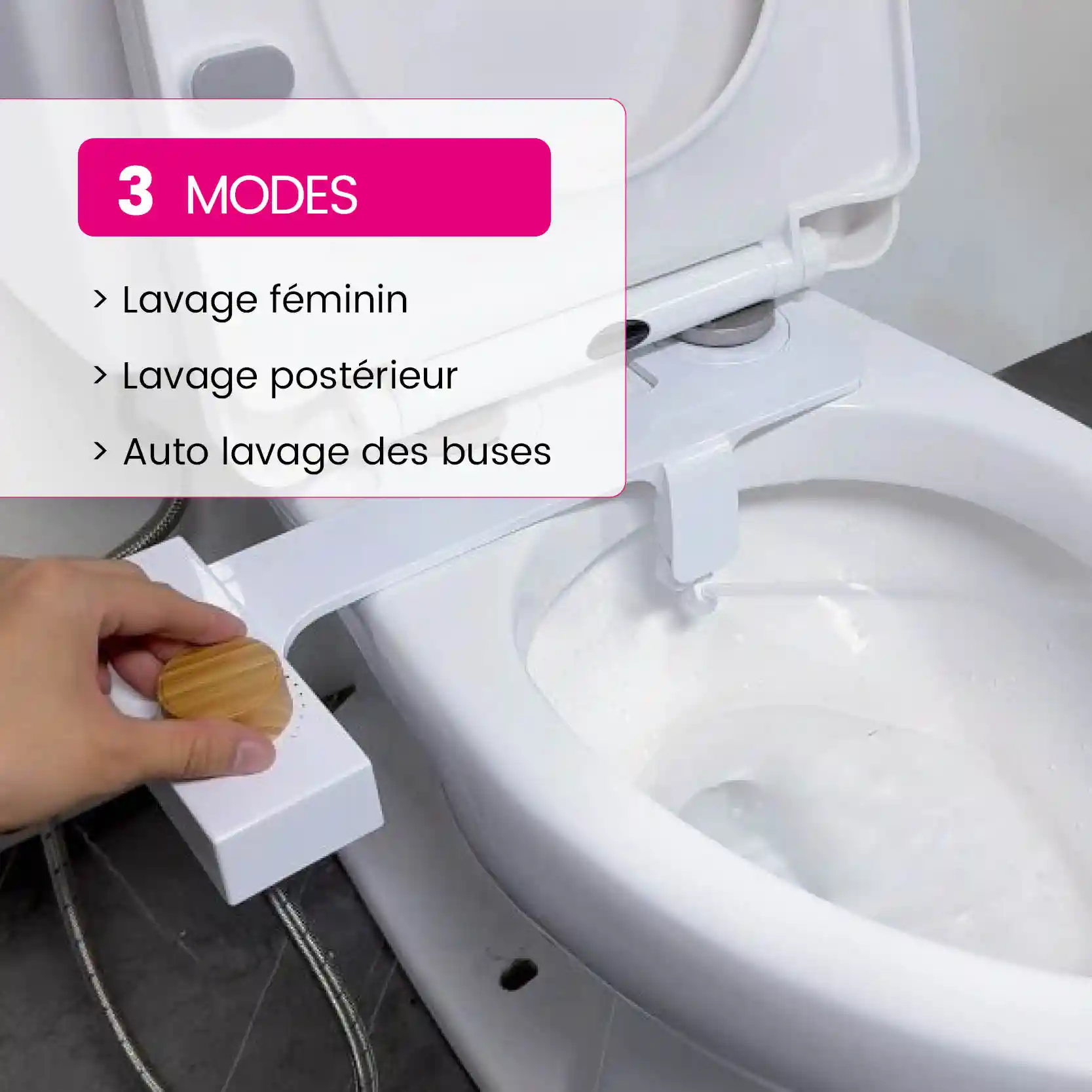 Bidet WC Japonais+ 5 Feuilles pour séchage Lafeuille Offertes – Image 5