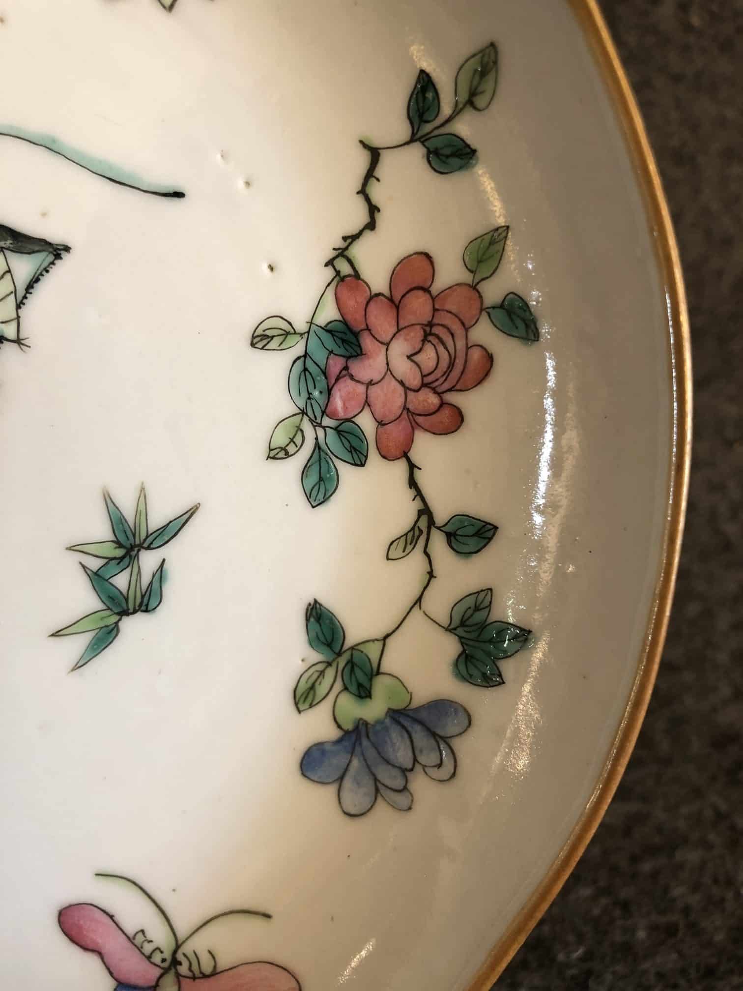 Petite assiette en porcelaine. Chine, XIXe siècle – Image 9