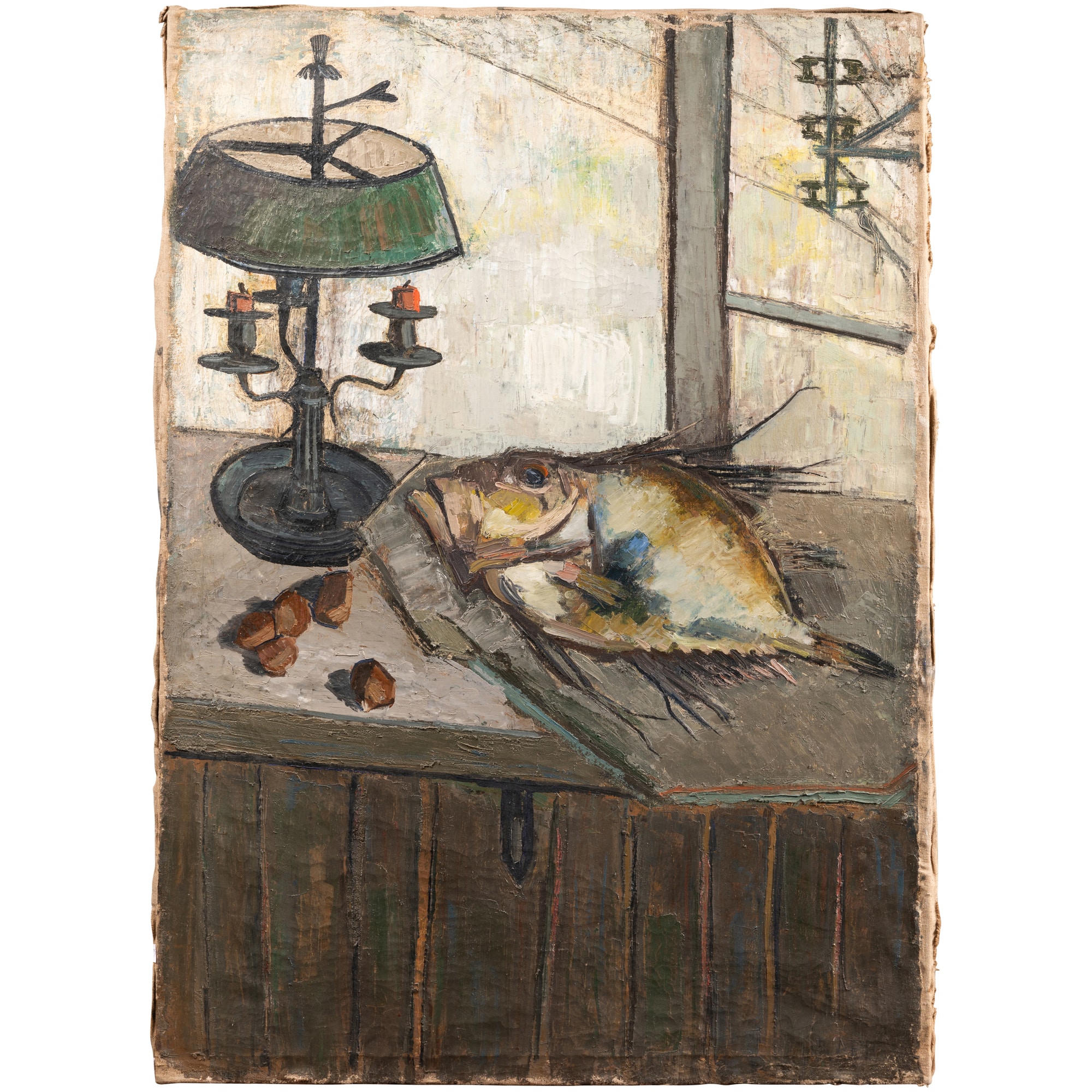 Nature-morte au poisson, Ginette Rapp (1928 – 1998)