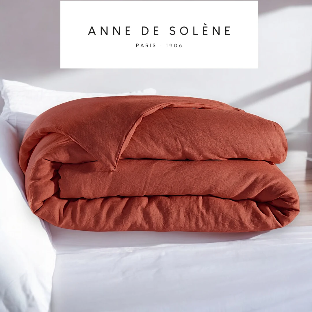 Housse de couette en lin lavé Lina Anne de Solène – Élégance Naturelle – Image 4
