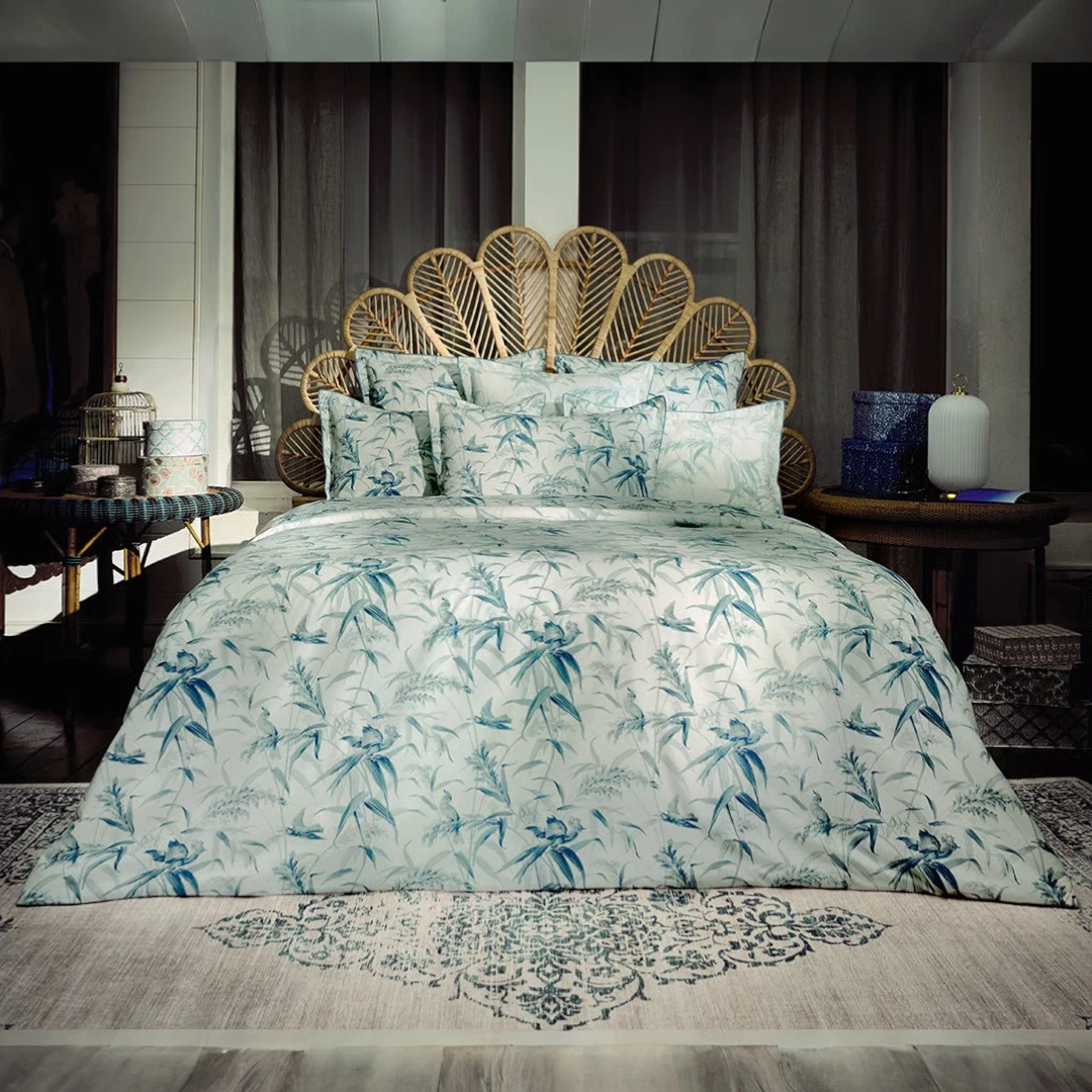 Housse de couette Estampe Anne de Solène : Élégance et confort en percale de coton bio – Image 2