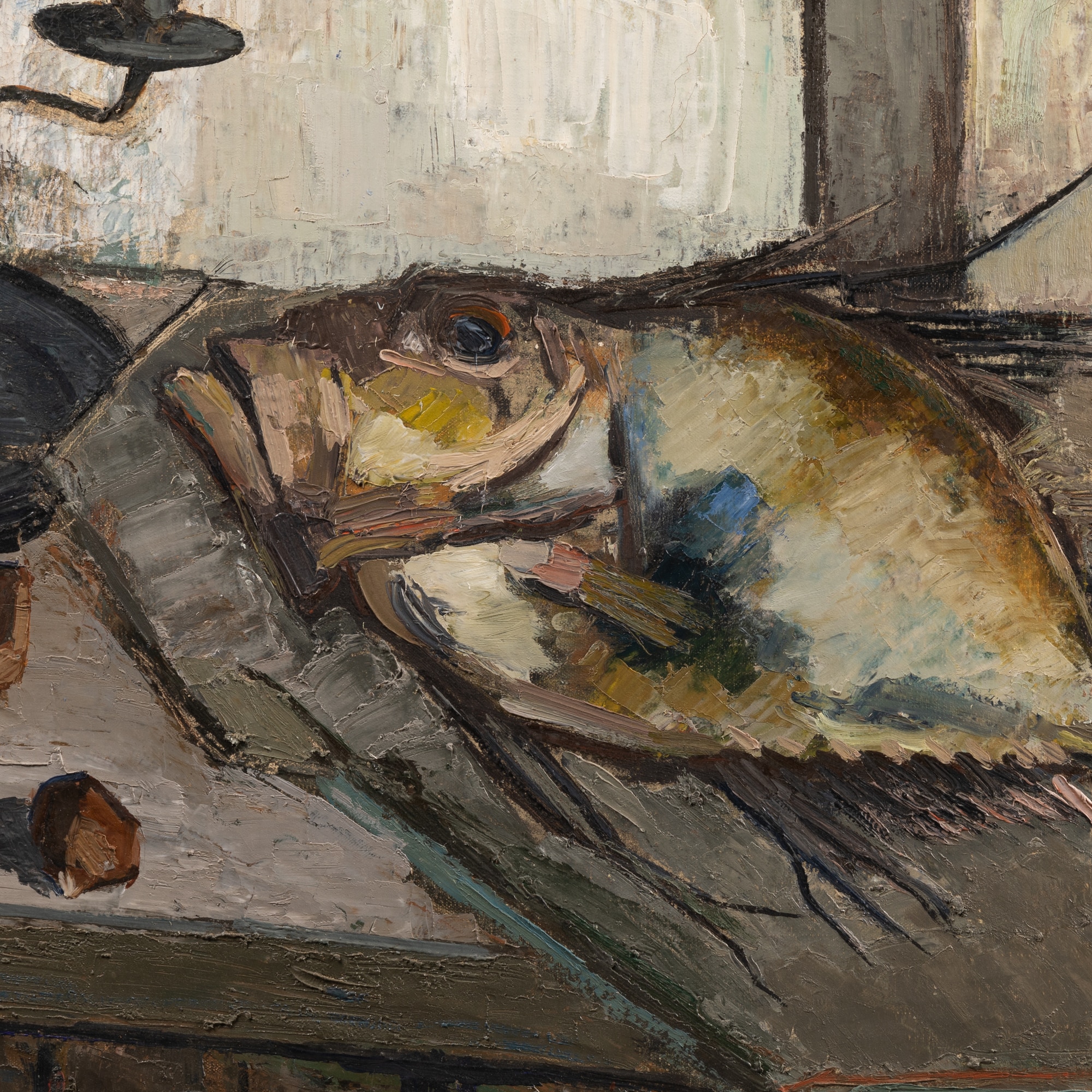 Nature-morte au poisson, Ginette Rapp (1928 – 1998) – Image 3