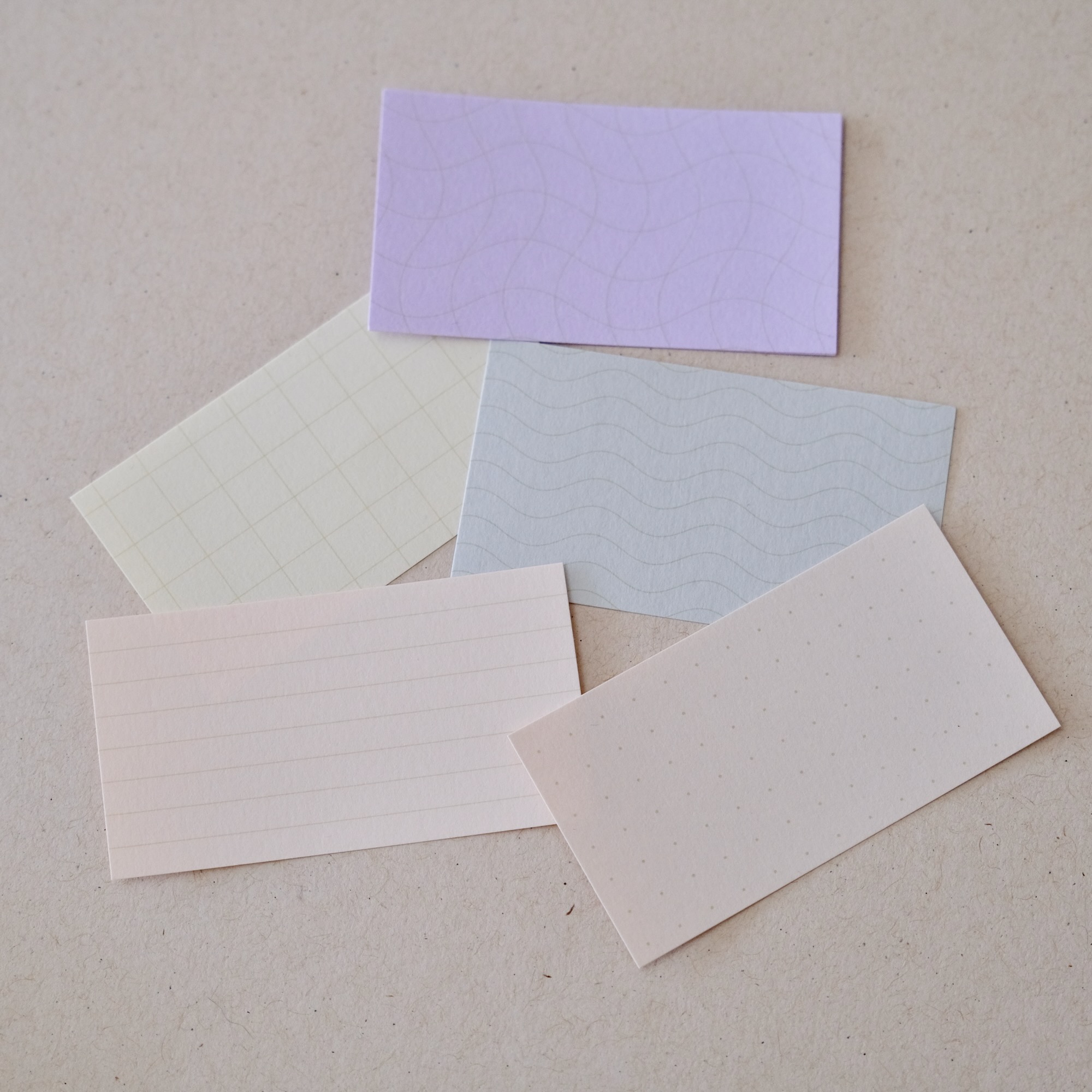 Boite à Notes Beige – Motif Quadrillé – Image 7