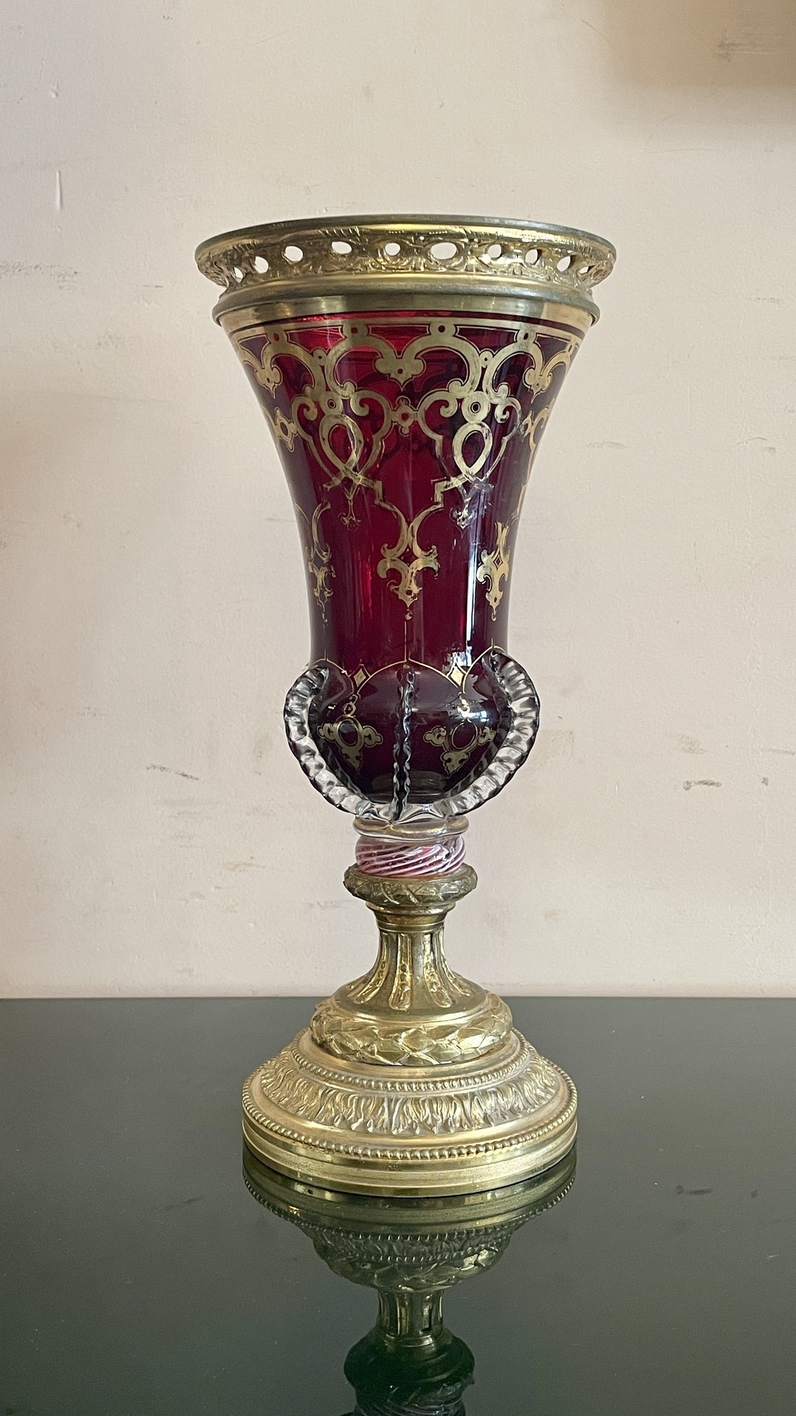 Verre monté en orfèvrerie, XIXe siècle