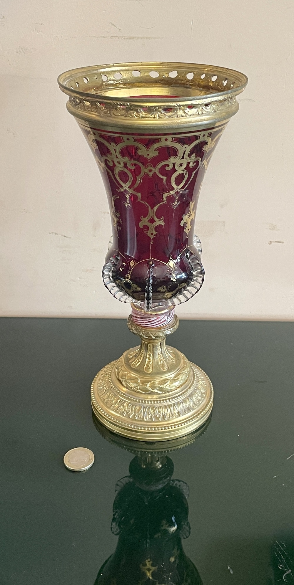 Verre monté en orfèvrerie, XIXe siècle – Image 2
